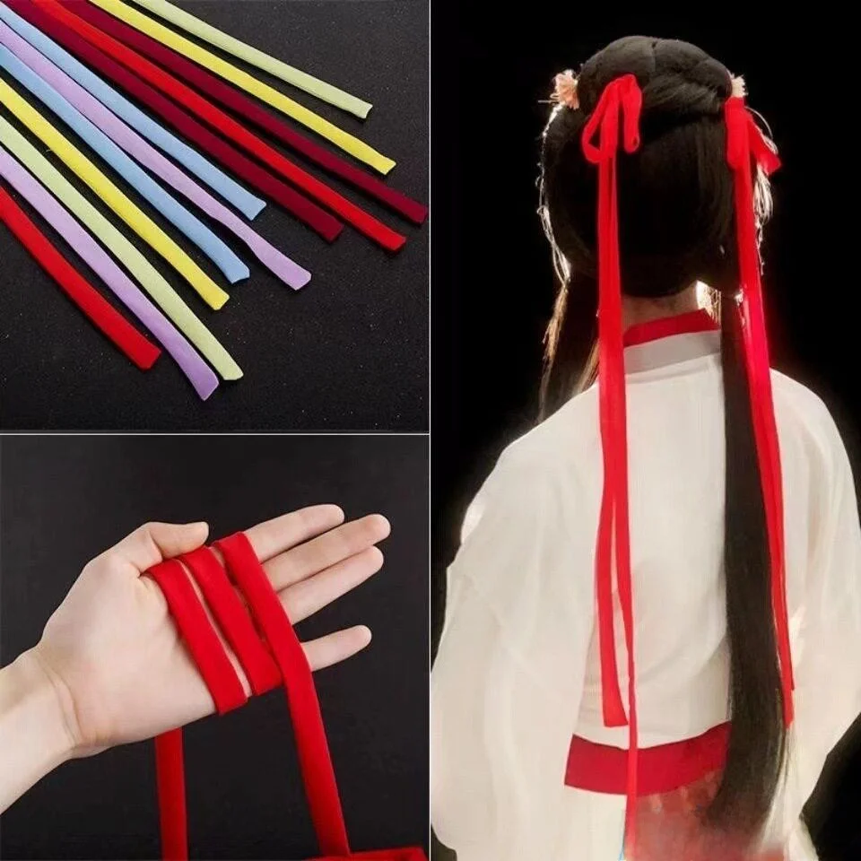 Pure Color Long Narrow Silk Scarf Women's Style Red Ribbon Hair Ties Traditional Hanfu Fine Hair Band Spring Summer Fashion
Pure Color Long Narrow Silk Scarf Women's Style Red Ribbon Hair Ties Traditional Hanfu Fine Hair Band Spring Summer Fashion