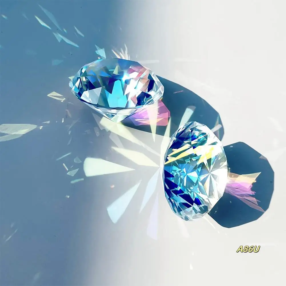 2PCS 50 Mm/ 2 Inch AB Color Faceted Diamond Crystal Rainbow Paperweight Crystal For Home Office Decor And Wedding Favors
2PCS 50 Mm/ 2 Inch AB Color Faceted Diamond Crystal Rainbow Paperweight Crystal For Home Office Decor And Wedding Favors