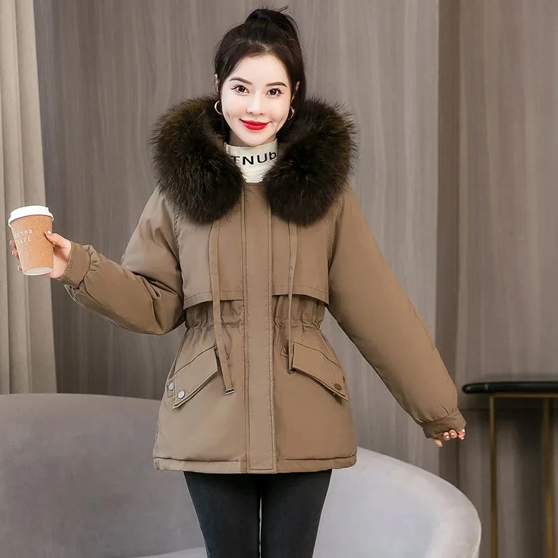 Plus Velvet Warm Parkas Coats Women's Winter Jackets Hooded Cotton Coats Mid-Long Hooded Cotton-padded Parka Loose Jacket New
Plus Velvet Warm Parkas Coats Women's Winter Jackets Hooded Cotton Coats Mid-Long Hooded Cotton-padded Parka Loose Jacket New