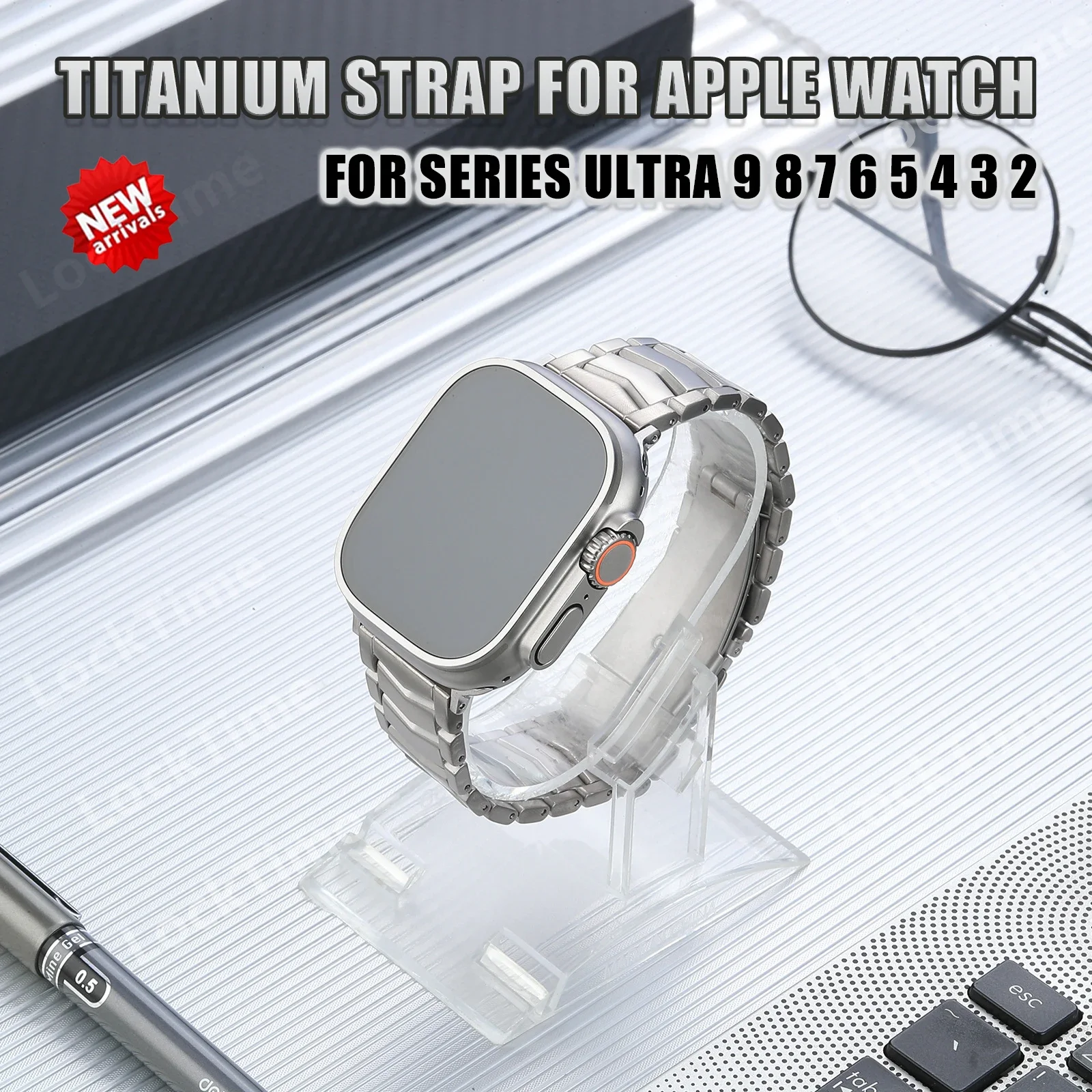 Titanium Band For Apple Watch Ultra 49mm Band 45mm 44mm 42mm Titanium Strap For iWatch Ultra SE 41mm 38mm Series 9 8 7 6 5 4 3 2
Titanium Band For Apple Watch Ultra 49mm Band 45mm 44mm 42mm Titanium Strap For iWatch Ultra SE 41mm 38mm Series 9 8 7 6 5 4 3 2