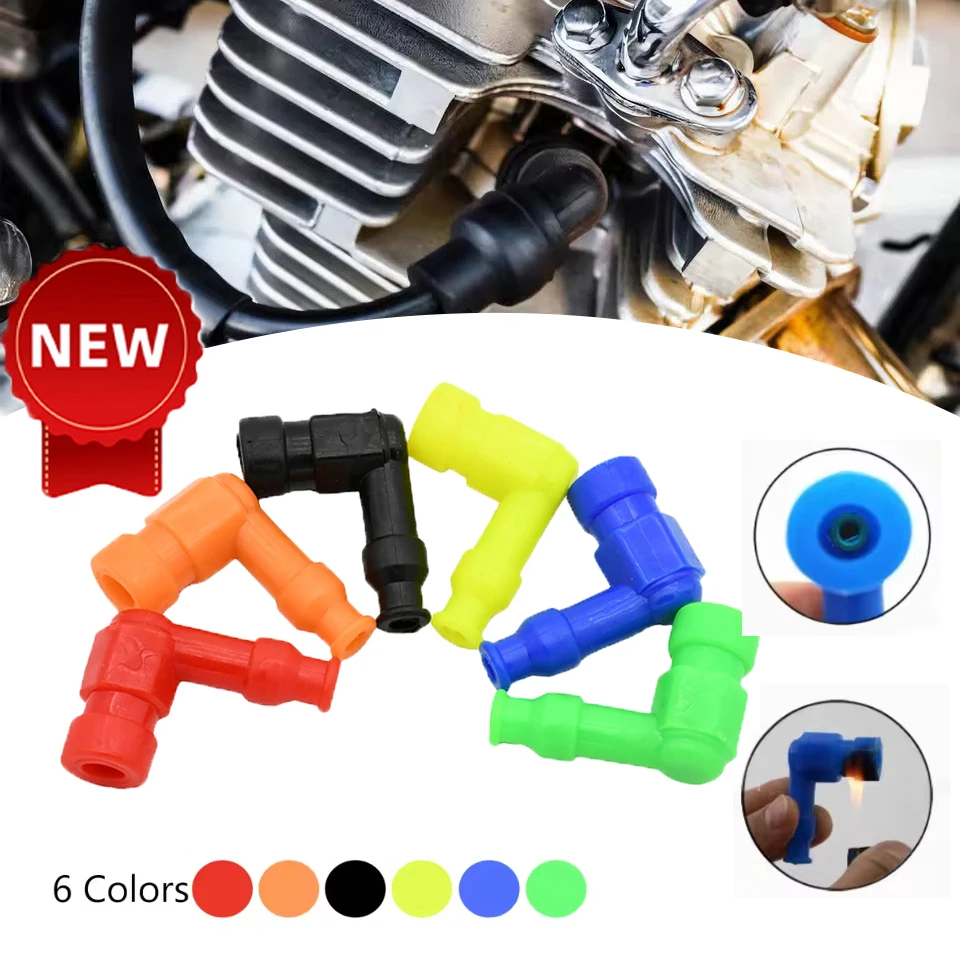Motorcycle Rubber Spark Plug Cap Colorful High-Pressure Cap Fire-resistant High Temperature High Performance Motorcycle Parts
Motorcycle Rubber Spark Plug Cap Colorful High-Pressure Cap Fire-resistant High Temperature High Performance Motorcycle Parts