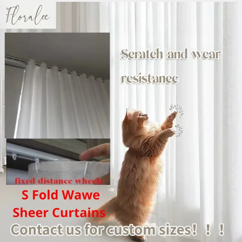 S Fold Wave White Tulle Customized Quality Window Sheer Curtains for Living Room Bedroom Decor Voile Yarn Luxury Chiffon창문커텐
S Fold Wave White Tulle Customized Quality Window Sheer Curtains for Living Room Bedroom Decor Voile Yarn Luxury Chiffon창문커텐