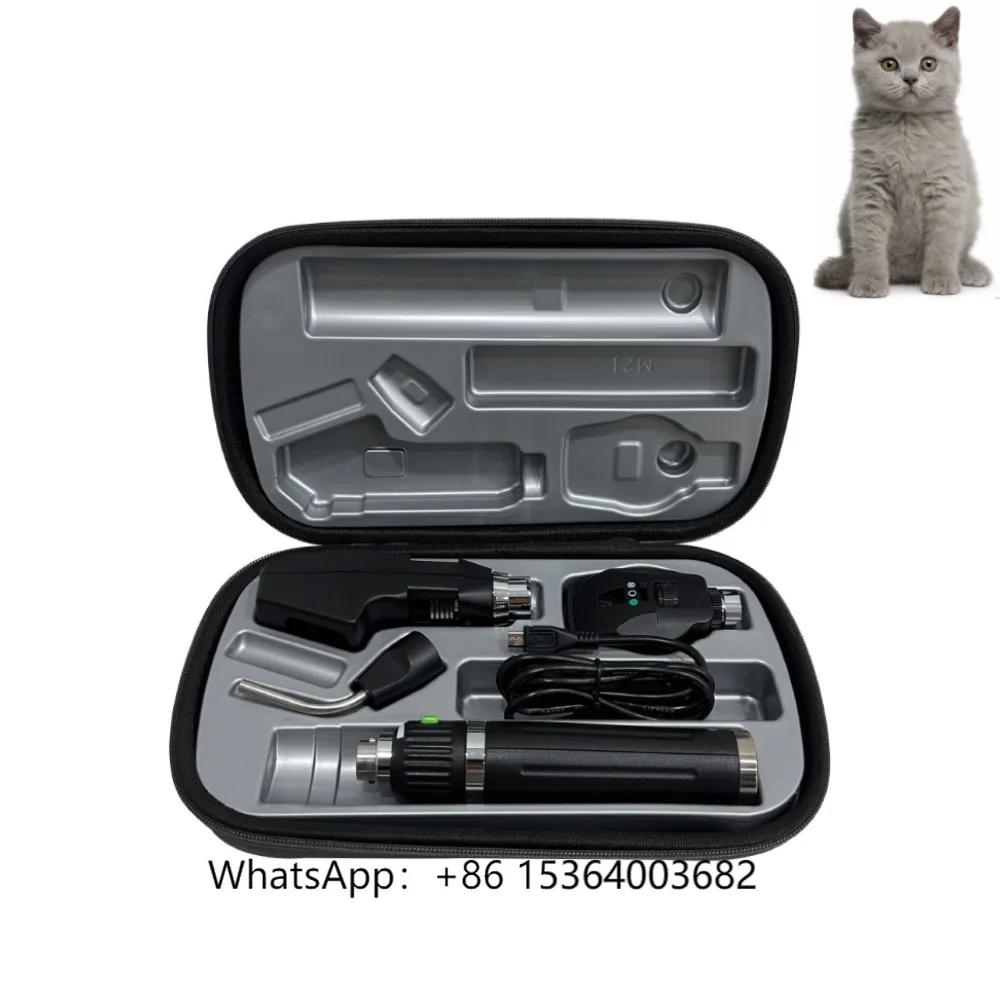 Veterinary Diagnostic Equipment Veterinary Ophthalmoscope Retinoscope Otoscope 3 in 1 with Zipper Box Ophthalmology Diagnostic
Veterinary Diagnostic Equipment Veterinary Ophthalmoscope Retinoscope Otoscope 3 in 1 with Zipper Box Ophthalmology Diagnostic