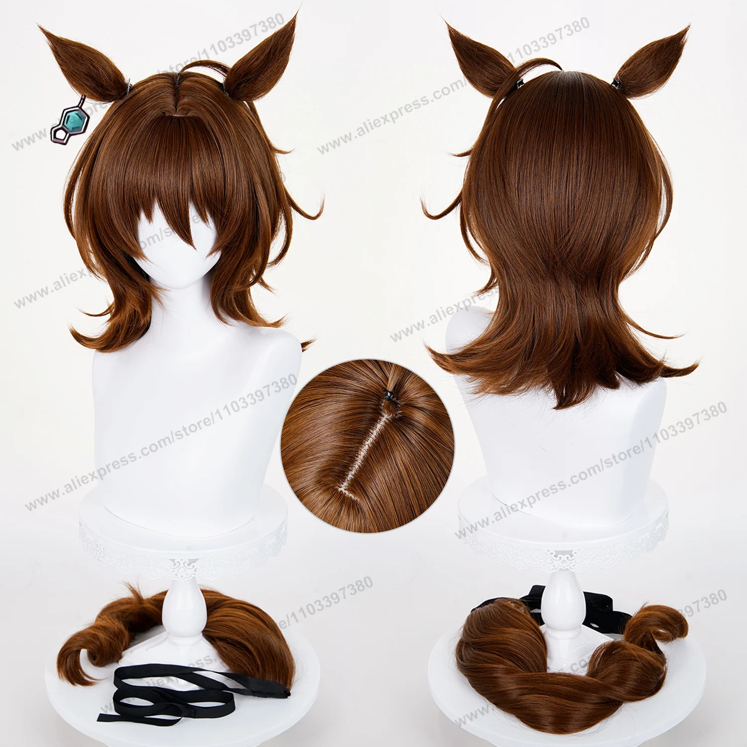 Agnes Tachyon Cosplay Wig 43cm Short Mixed Brown Women Wigs Anime Cosplay Wig Halloween Heat Resistant Synthetic Hair
Agnes Tachyon Cosplay Wig 43cm Short Mixed Brown Women Wigs Anime Cosplay Wig Halloween Heat Resistant Synthetic Hair