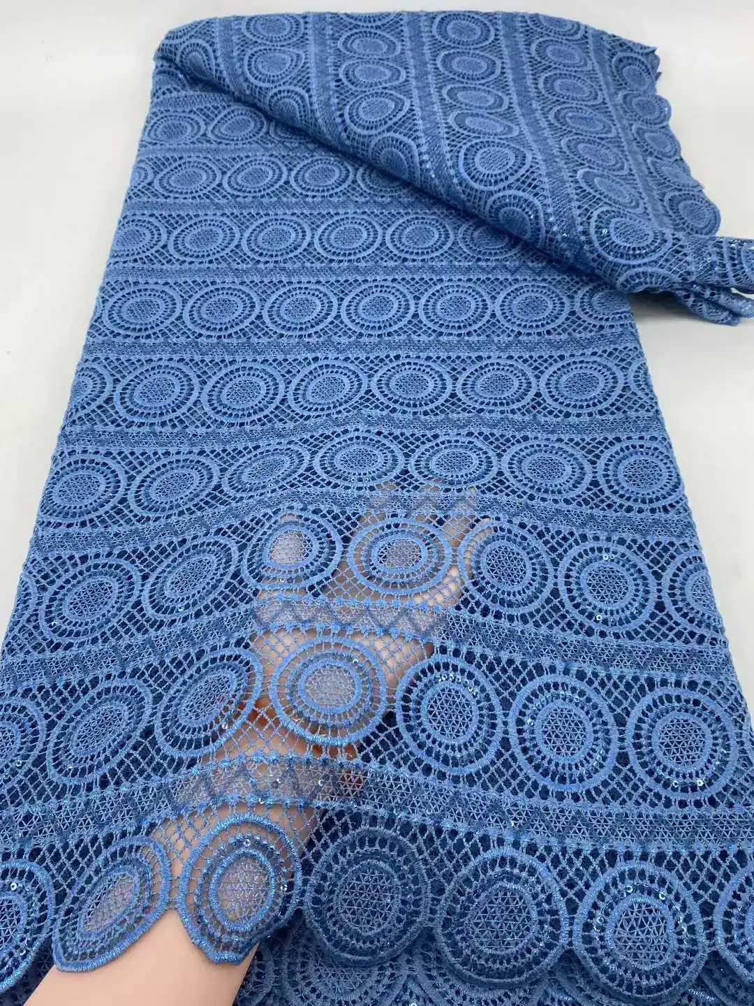 African Cord Lace Fabric 2025 Sweet Gorgeous Glazed Guipure Cotton Goodness With Sequins Luxury Nigerian Woman Sewing Dress
African Cord Lace Fabric 2025 Sweet Gorgeous Glazed Guipure Cotton Goodness With Sequins Luxury Nigerian Woman Sewing Dress