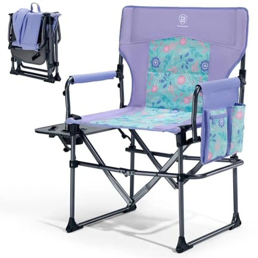 Camping Directors' Chair with Side Table, Portable Folding with Compact Size, Heavy Duty Lawn Chair with Pocket for Camping, La
Camping Directors' Chair with Side Table, Portable Folding with Compact Size, Heavy Duty Lawn Chair with Pocket for Camping, La