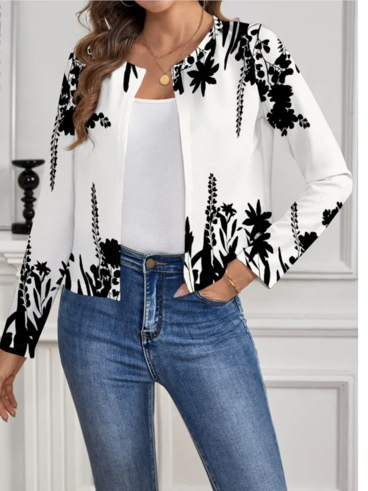 Women's Vintage Print Jackets New Fashion Elegant Office Casual Long Sleeve Jackets Coat Womens Clothing Autumn
Women's Vintage Print Jackets New Fashion Elegant Office Casual Long Sleeve Jackets Coat Womens Clothing Autumn