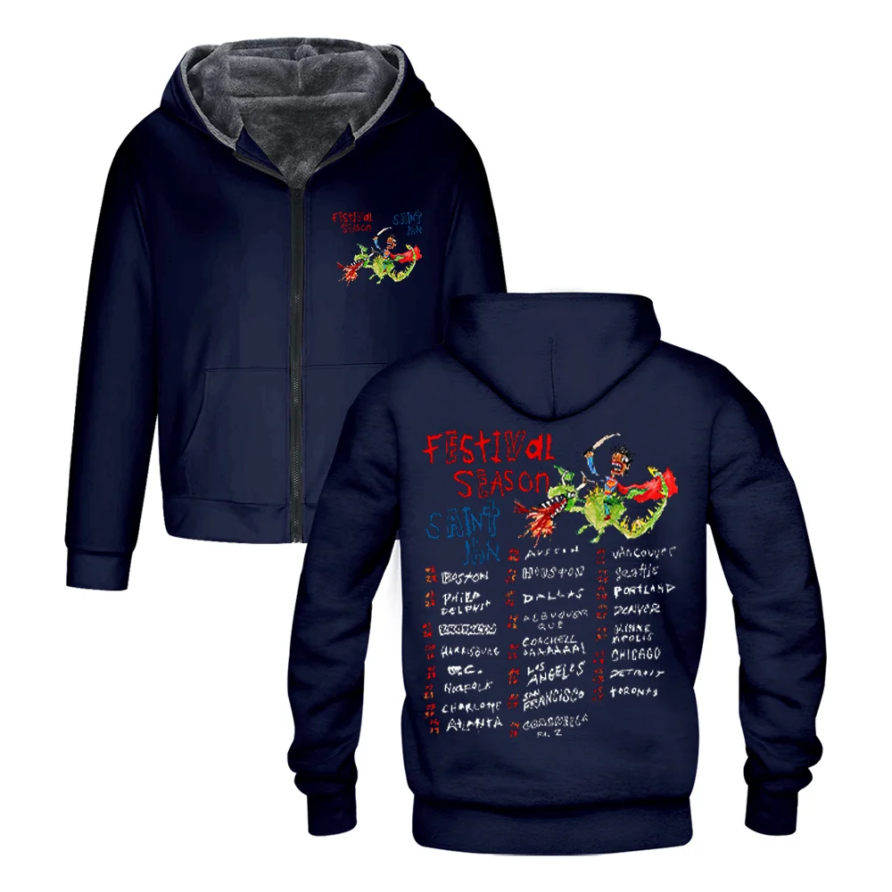 Saint Jhn Festival Season Tour Hooded Sweatshirt Long-Sleeved Pullover Fashion Zipper Casual Zip Hoodie Winter Clothing
Saint Jhn Festival Season Tour Hooded Sweatshirt Long-Sleeved Pullover Fashion Zipper Casual Zip Hoodie Winter Clothing
