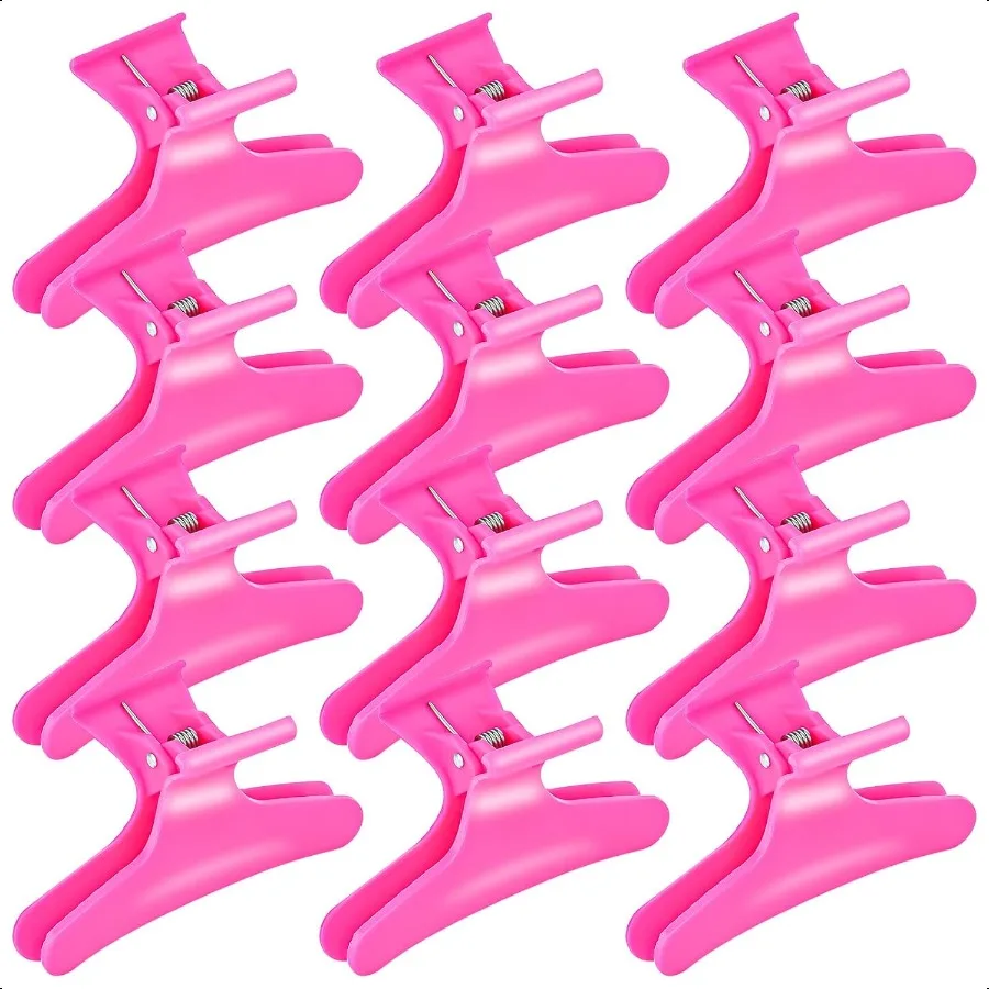 Hot Pink Hair Clips for Styling Sectioning Butterfly Pro Hair Claws Clamps Clips for Cutting Styling Sectioning Coloring Hair S
Hot Pink Hair Clips for Styling Sectioning Butterfly Pro Hair Claws Clamps Clips for Cutting Styling Sectioning Coloring Hair S