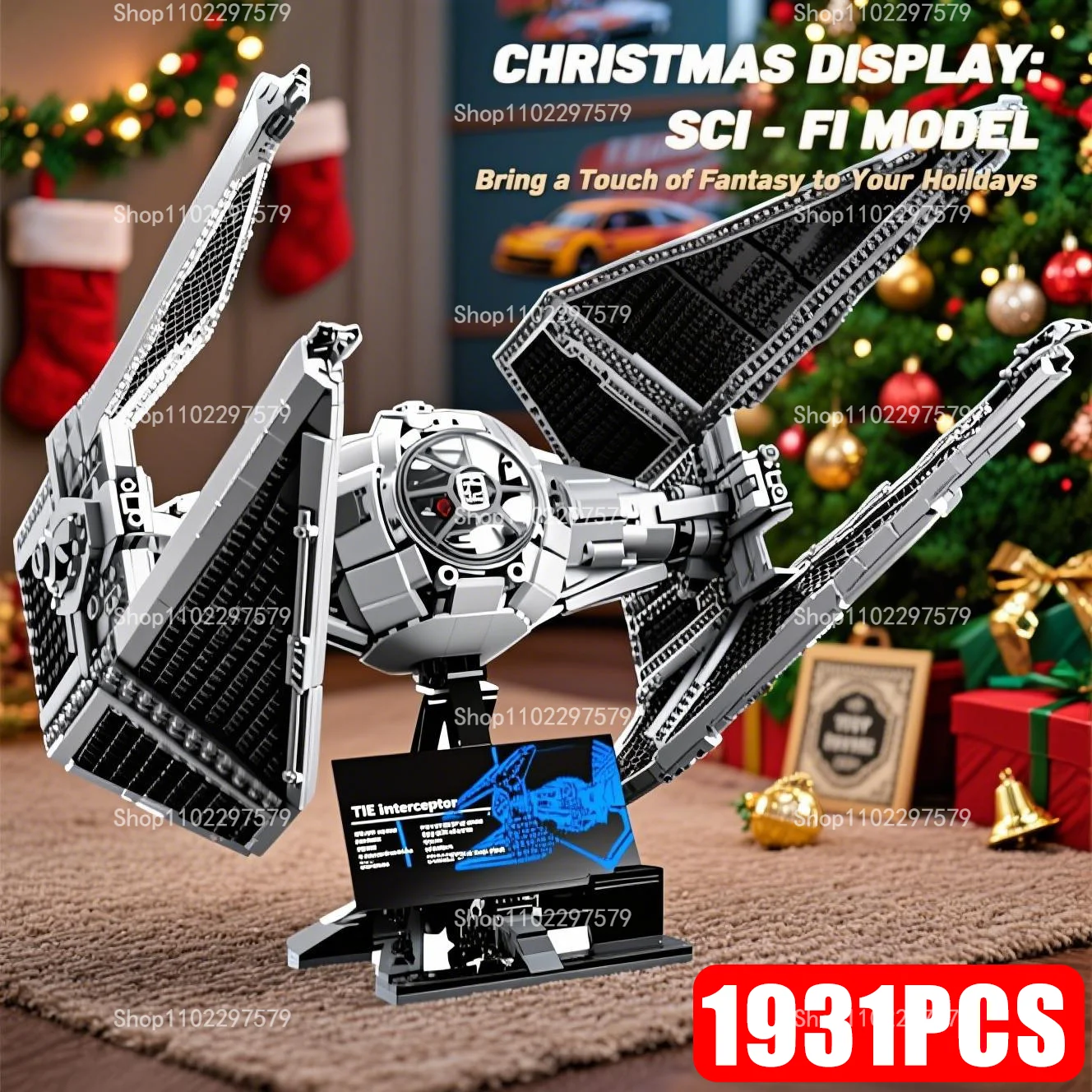 New TIE Interceptor Starfighter 1931PCS Model 75382 Building Collectible TIE Pilot Mini figure Creative Display Sets Gifts Decor
New TIE Interceptor Starfighter 1931PCS Model 75382 Building Collectible TIE Pilot Mini figure Creative Display Sets Gifts Decor