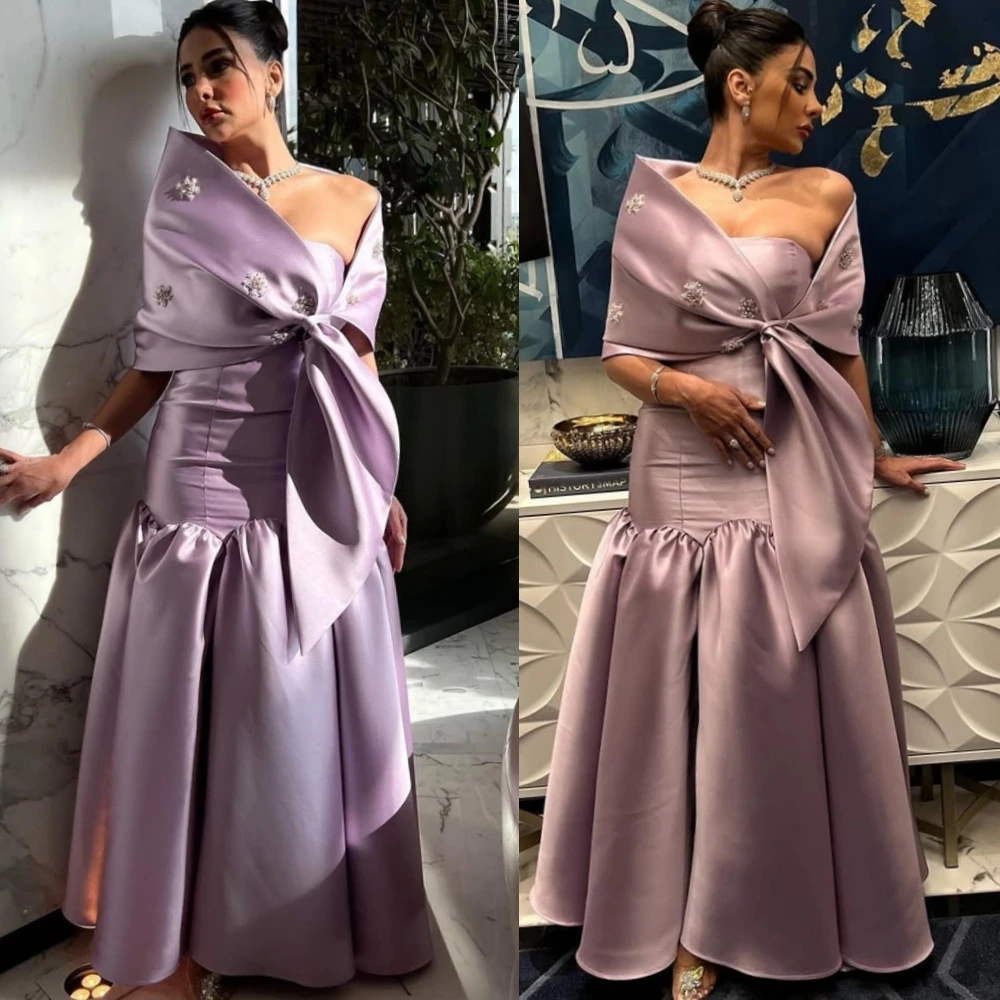Customized Simple Satin Evening Dress Strapless Off the Shoulder Sleeveless Prom Dress Appliques Formal Special Occasion Gowns
Customized Simple Satin Evening Dress Strapless Off the Shoulder Sleeveless Prom Dress Appliques Formal Special Occasion Gowns