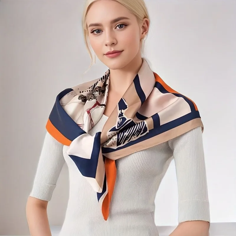 100% Mulberry Silk Scarf 35" Square Headscarf Women’s Hair Wraps Travel Shawl (88*88cm) With Gift Packed Orange Animal Print
100% Mulberry Silk Scarf 35" Square Headscarf Women’s Hair Wraps Travel Shawl (88*88cm) With Gift Packed Orange Animal Print