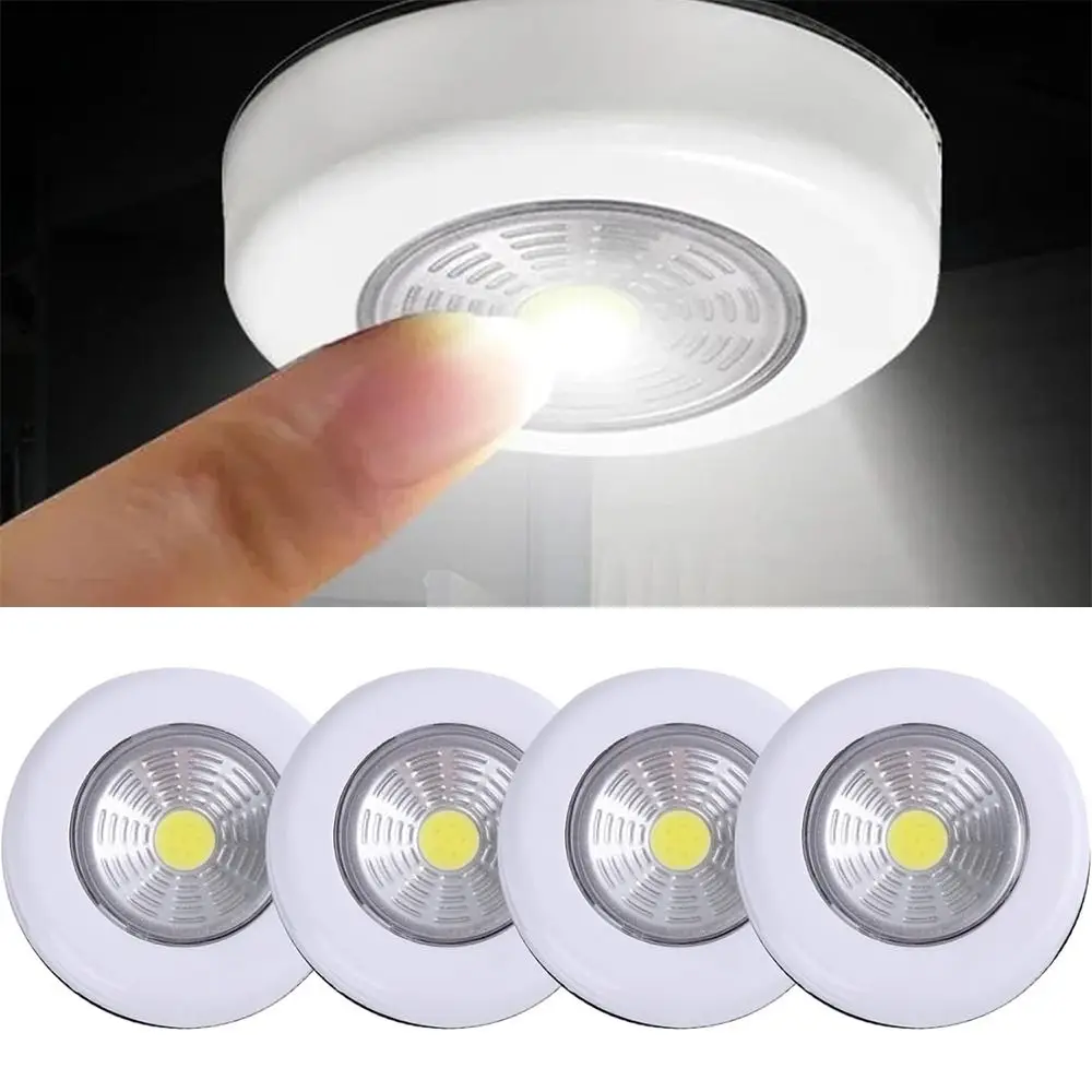Wireless Tap Lights Battery Operated Stick On Push Lights Easy to Install Convenient LED Puck Lights
Wireless Tap Lights Battery Operated Stick On Push Lights Easy to Install Convenient LED Puck Lights