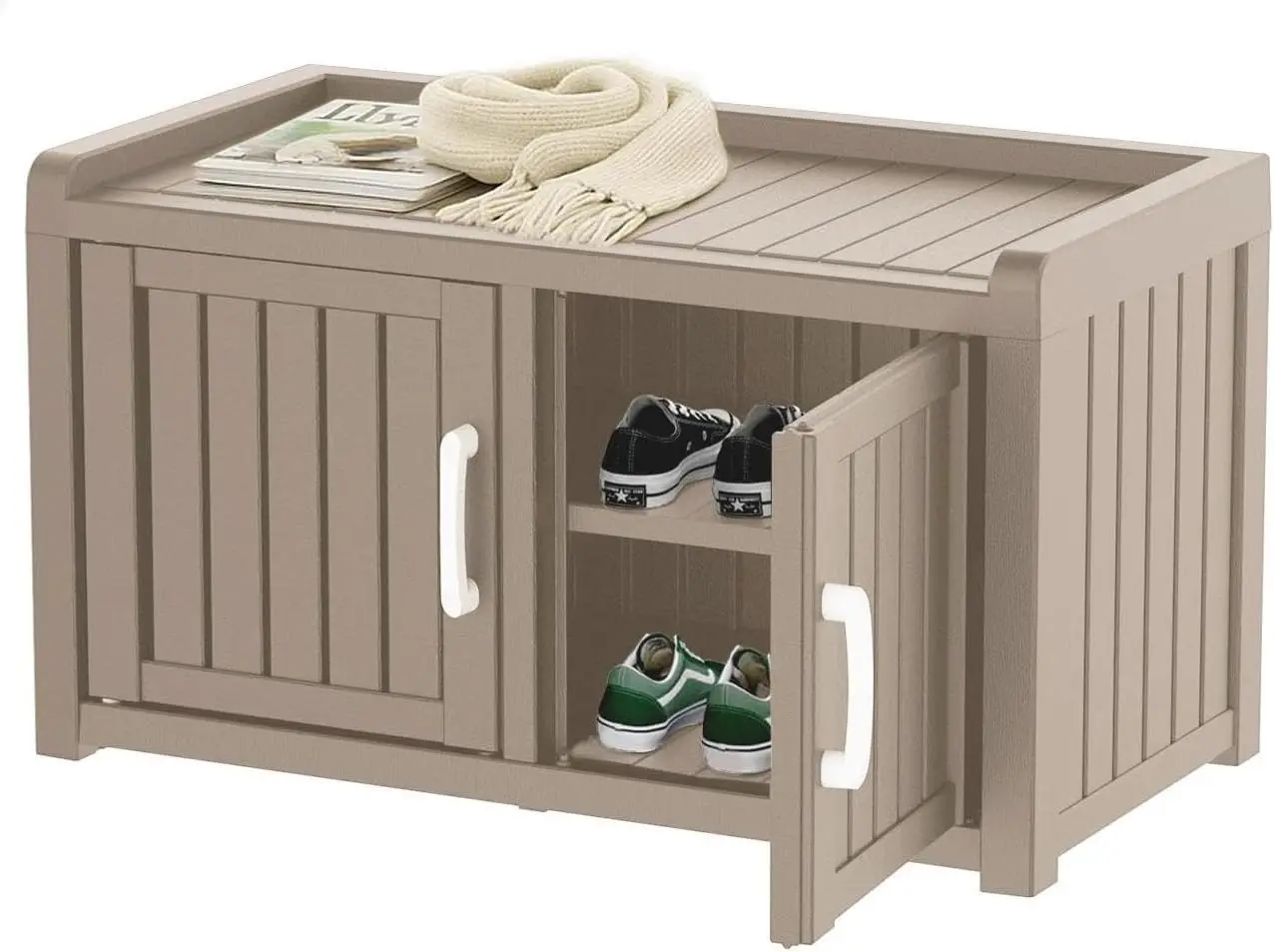 Shoe Cabinet Waterproof UV-Resistant,Storage Bench Indoor Outdoor with Adjustable Shelves,for Entryway Bedroom,Hallway
Shoe Cabinet Waterproof UV-Resistant,Storage Bench Indoor Outdoor with Adjustable Shelves,for Entryway Bedroom,Hallway