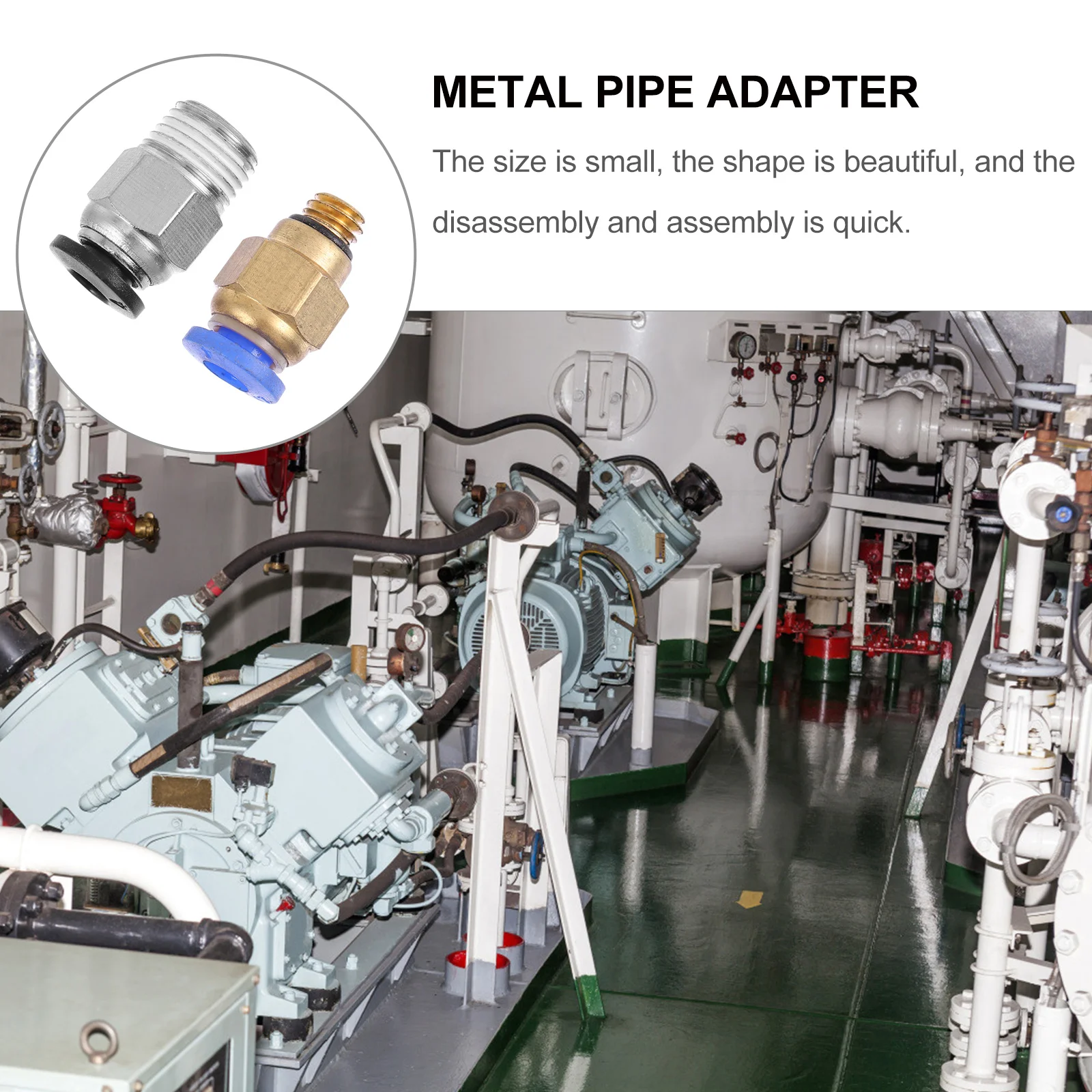 16Pcs Metal Pneumatic Quick Connector for 3D Printer Oxidation Resistant Wearproof Thread Adapter Compact Design Long Lifespan