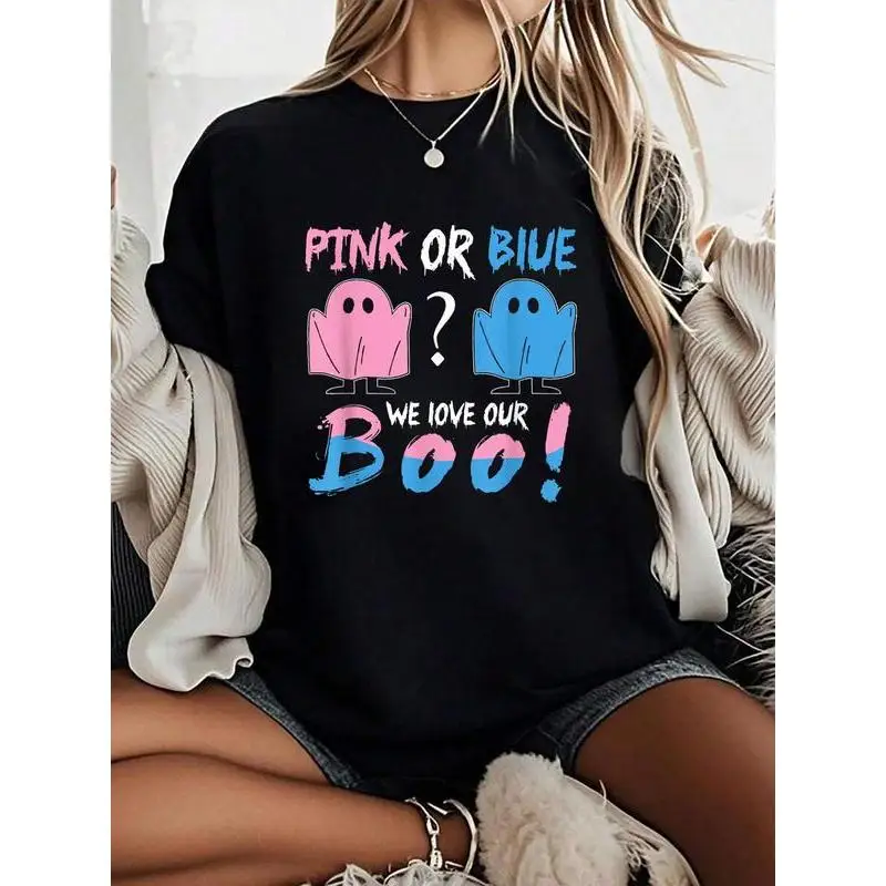 Pink or Blue We Love Our Boo! Ghost Gender Reveal T-shirt, Funny Baby Shower Gift for Mom & Dad, Pregnancy Announcement Tee
Pink or Blue We Love Our Boo! Ghost Gender Reveal T-shirt, Funny Baby Shower Gift for Mom & Dad, Pregnancy Announcement Tee