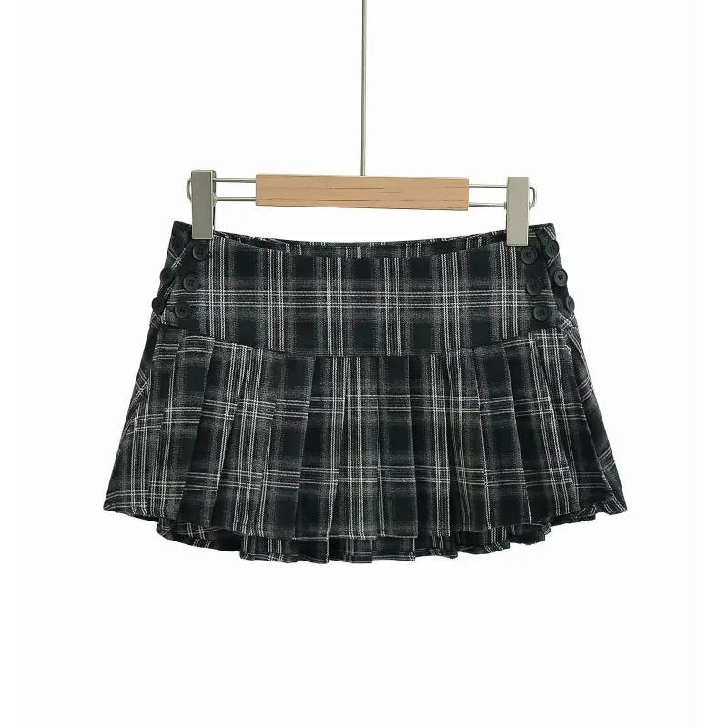 Retro Academy Style Mini Half Skirt for Women 2024 Spring Summer New Popular Split Wide Waist Design Spicy Girl Pleated Skirt
Retro Academy Style Mini Half Skirt for Women 2024 Spring Summer New Popular Split Wide Waist Design Spicy Girl Pleated Skirt