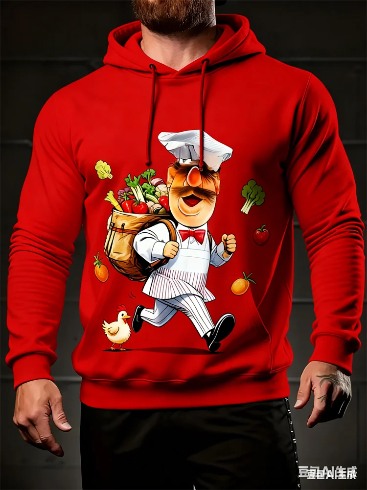 Funny Cartoon 3D Chef Printing Men's Hoodies Autumn And Winter Leisure Comfortable Fashion Long Sleeve Sweatshirts Men Clothing
Funny Cartoon 3D Chef Printing Men's Hoodies Autumn And Winter Leisure Comfortable Fashion Long Sleeve Sweatshirts Men Clothing