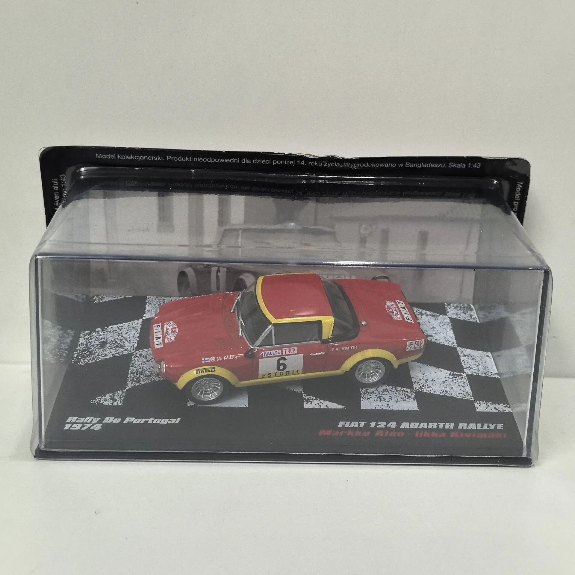 Diecast IXO 1/43 Scale FIAT 124 ABARTH # 6 1974 Q7 Racing Alloy Car Model
Diecast IXO 1/43 Scale FIAT 124 ABARTH # 6 1974 Q7 Racing Alloy Car Model