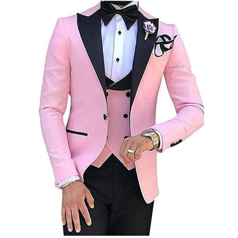 Brand New Mens's 3 Pieces Suits for Men Custom Made Terno Slim Groom Wedding PromTerno Masculino Men Clothing Jacket+Pant+Vest
Brand New Mens's 3 Pieces Suits for Men Custom Made Terno Slim Groom Wedding PromTerno Masculino Men Clothing Jacket+Pant+Vest