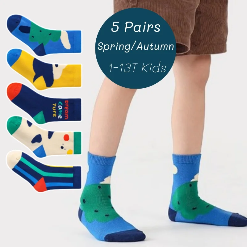 5 Pairs Children's Socks Autumn Calf Cotton Socks Kids Boys Cartoon Bear Socks Spring Autumn Sock
5 Pairs Children's Socks Autumn Calf Cotton Socks Kids Boys Cartoon Bear Socks Spring Autumn Sock