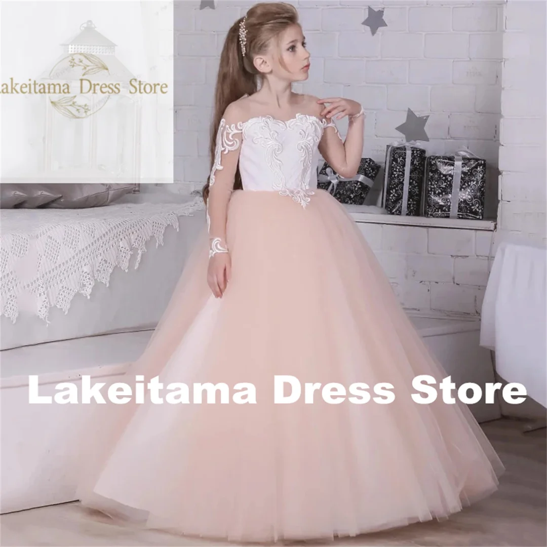 Customization Flower Girl Dresses Pink Tulle With Bow Belt Feather Sleeve For Wedding Birthday Party Banquet Holy Communion Gown
Customization Flower Girl Dresses Pink Tulle With Bow Belt Feather Sleeve For Wedding Birthday Party Banquet Holy Communion Gown