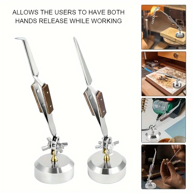 1pc/2pcs Straight Bent Welding Pliers Cross Locking 360 Rotation for Jewelry Making Micro Soldering Precision DIY Craft Tool
1pc/2pcs Straight Bent Welding Pliers Cross Locking 360 Rotation for Jewelry Making Micro Soldering Precision DIY Craft Tool