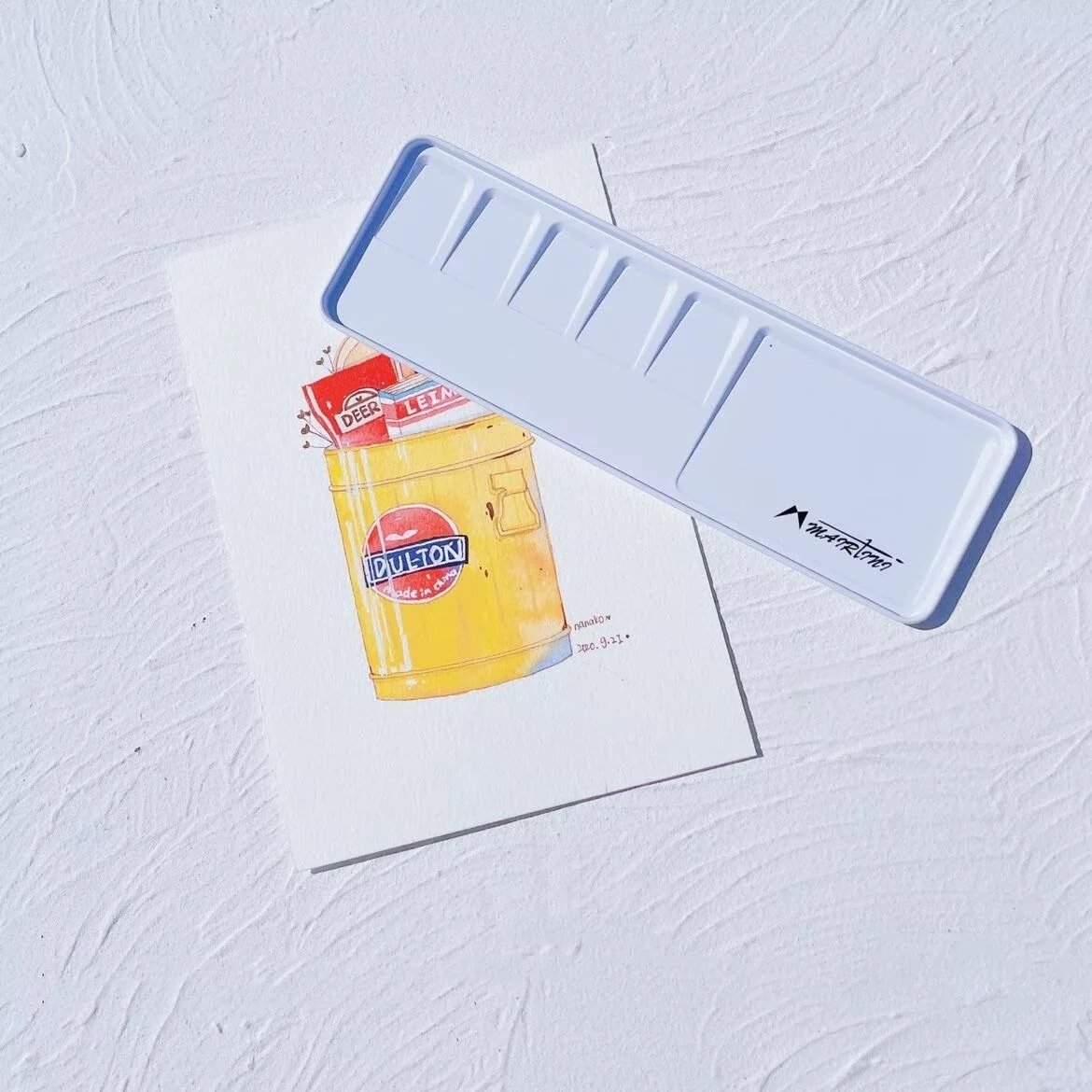 Mairtini Mini Metal Palette Watercolor Acrylic Oil Paint Palette Portable Box Paint Tray Metal Paint Pallet Drawing Supplies
Mairtini Mini Metal Palette Watercolor Acrylic Oil Paint Palette Portable Box Paint Tray Metal Paint Pallet Drawing Supplies
