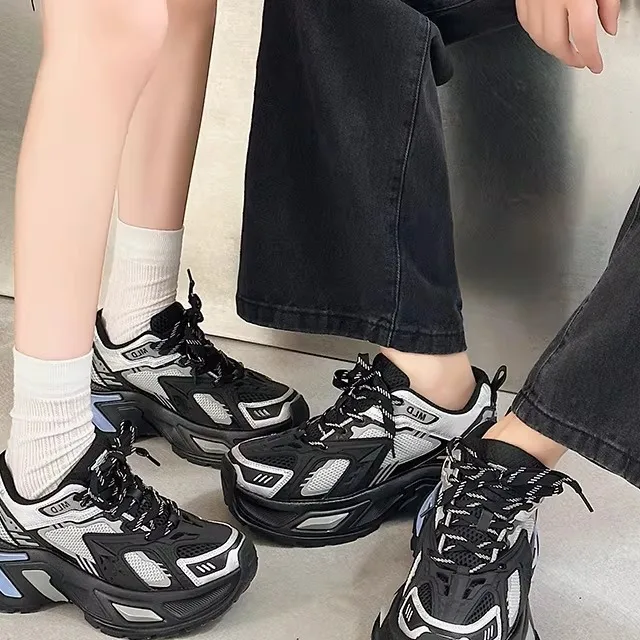 Leather Dad Shoes Unisex Couple New Style Sports Shoes Thick Bottom Mecha Casual Shoes Breathable Low Top round Toe Rubber Sole
Leather Dad Shoes Unisex Couple New Style Sports Shoes Thick Bottom Mecha Casual Shoes Breathable Low Top round Toe Rubber Sole