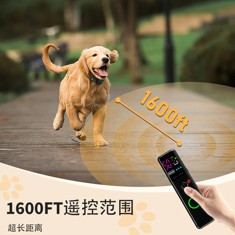New remote control intelligent color screen dog trainer auxiliary electric shock collar outdoor stop
New remote control intelligent color screen dog trainer auxiliary electric shock collar outdoor stop