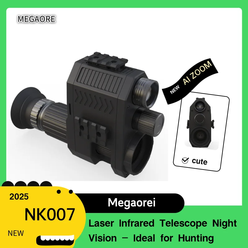 Megaorei NK007 2025 Enhanced 1080P Telescope - Laser IR Night Vision for Outdoor Activities
Megaorei NK007 2025 Enhanced 1080P Telescope - Laser IR Night Vision for Outdoor Activities