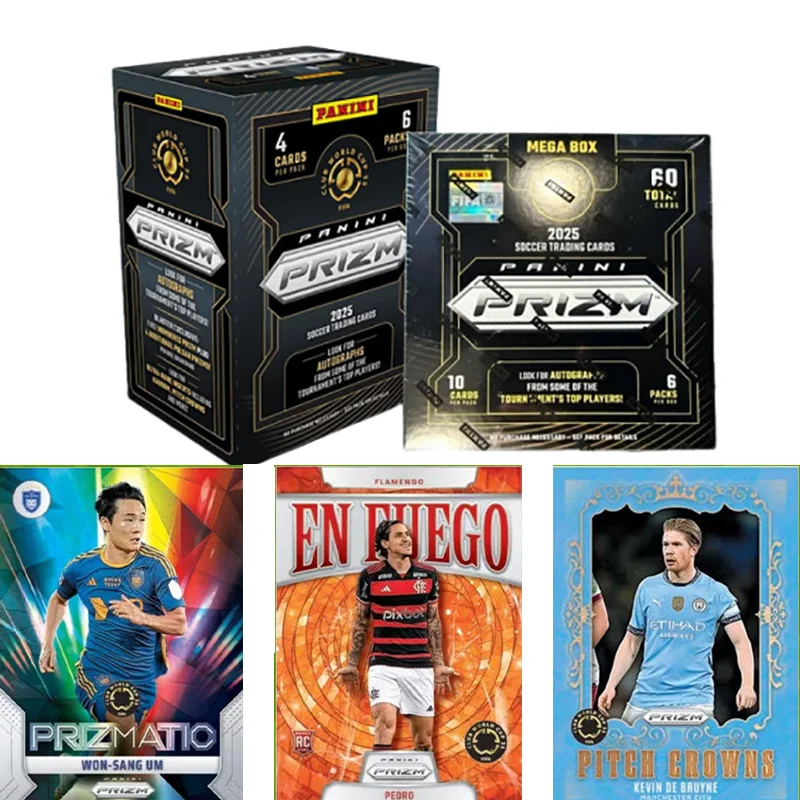 Genuine 2025 Panini Prizm FIFA Club World Cup Soccer Collectible Star Trading Card Series
Genuine 2025 Panini Prizm FIFA Club World Cup Soccer Collectible Star Trading Card Series