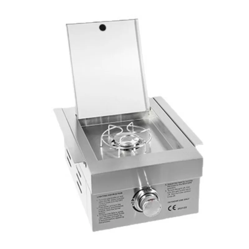Outdoor Gas Grill Side Burner for Cooking Tea Stir-Frying Stainless Steel 304 Portable Outdoor Kitchen Stove
Outdoor Gas Grill Side Burner for Cooking Tea Stir-Frying Stainless Steel 304 Portable Outdoor Kitchen Stove