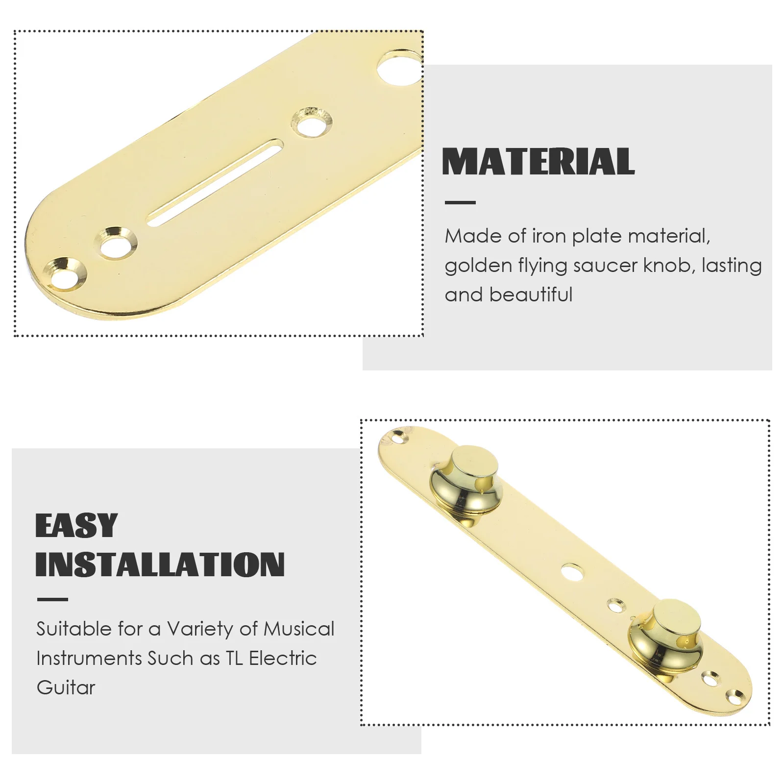 1Set Electric Guitar Control Board Durable Metal Plate Straight Circuit Gold Volume Knob Disc Knobs Guitar Volume Amplifier
1Set Electric Guitar Control Board Durable Metal Plate Straight Circuit Gold Volume Knob Disc Knobs Guitar Volume Amplifier