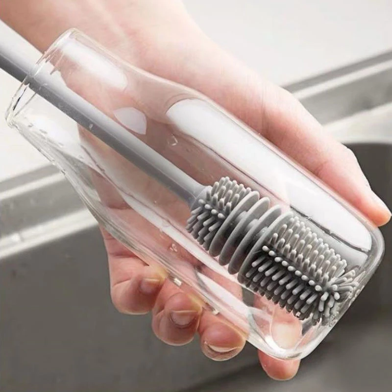 Soft Bottle Brush Insulation Cup Bendable Brush Head Washing No Dead End Long Handle Silicone Cleaning Brush Household Tool
Soft Bottle Brush Insulation Cup Bendable Brush Head Washing No Dead End Long Handle Silicone Cleaning Brush Household Tool