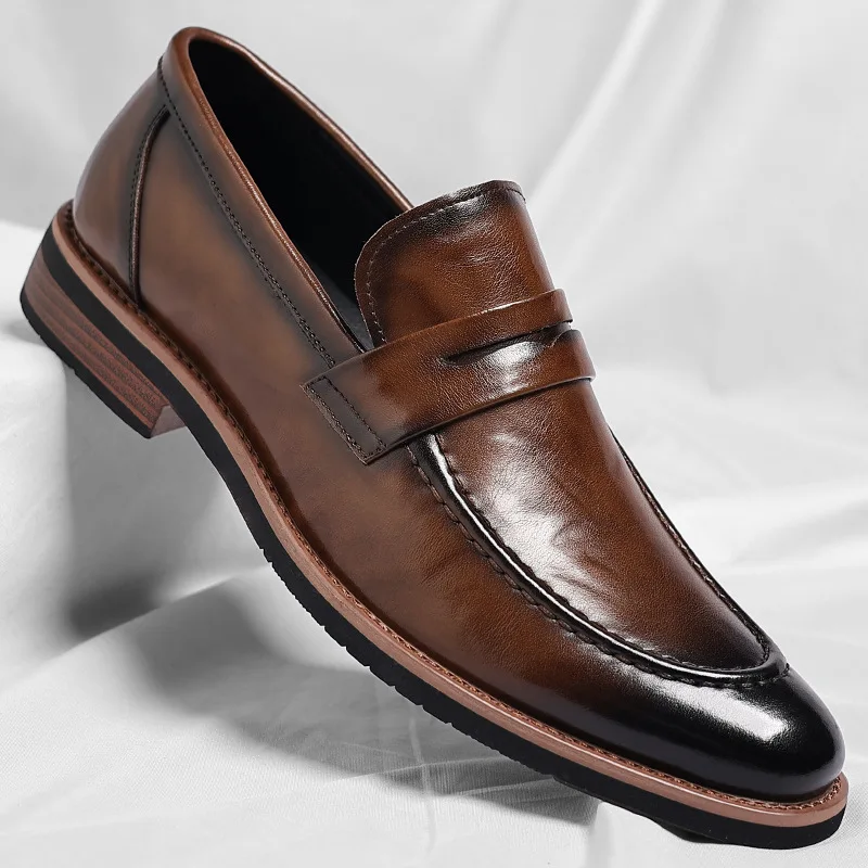 New Male Shoes High Quality Fashion Men Business Handmade Shoes Genuine Leather Loafers Slip-ons Men Casual Leather Dress Shoes
New Male Shoes High Quality Fashion Men Business Handmade Shoes Genuine Leather Loafers Slip-ons Men Casual Leather Dress Shoes