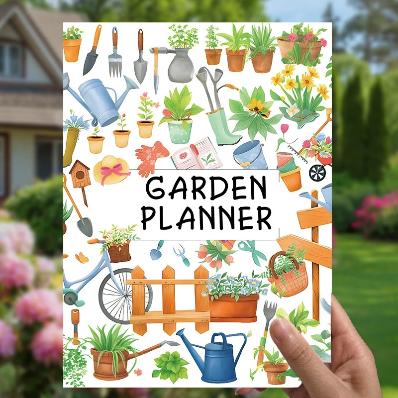 Colorful Floral Garden Planner: Plant Care & Watering Schedule Organizer With Gardening Tools Illustrations For Home Gardeners
Colorful Floral Garden Planner: Plant Care & Watering Schedule Organizer With Gardening Tools Illustrations For Home Gardeners