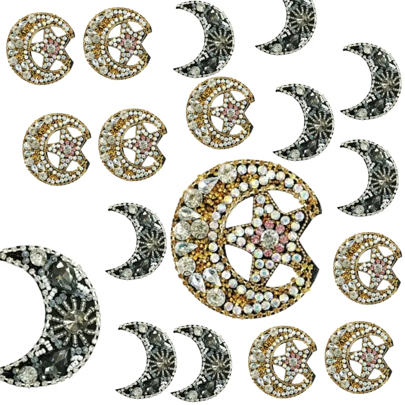 1 Piece Of Hand-embroidered Beaded Crystal Cross Cloth Patch Piece Beaded Rhinestone Moon Jewelry Accessory Diy Clothing Shoe
1 Piece Of Hand-embroidered Beaded Crystal Cross Cloth Patch Piece Beaded Rhinestone Moon Jewelry Accessory Diy Clothing Shoe