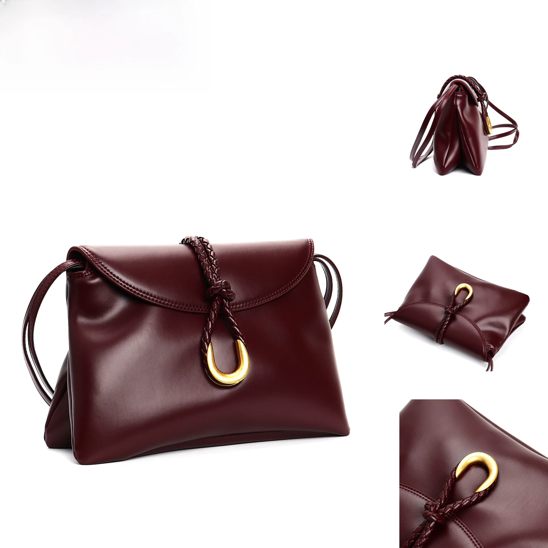 Faionable High-End Women's Crossbody Bag with Flip Cover Premium Cowhide New Autumn Winter Simple Handheld Envelope
Faionable High-End Women's Crossbody Bag with Flip Cover Premium Cowhide New Autumn Winter Simple Handheld Envelope