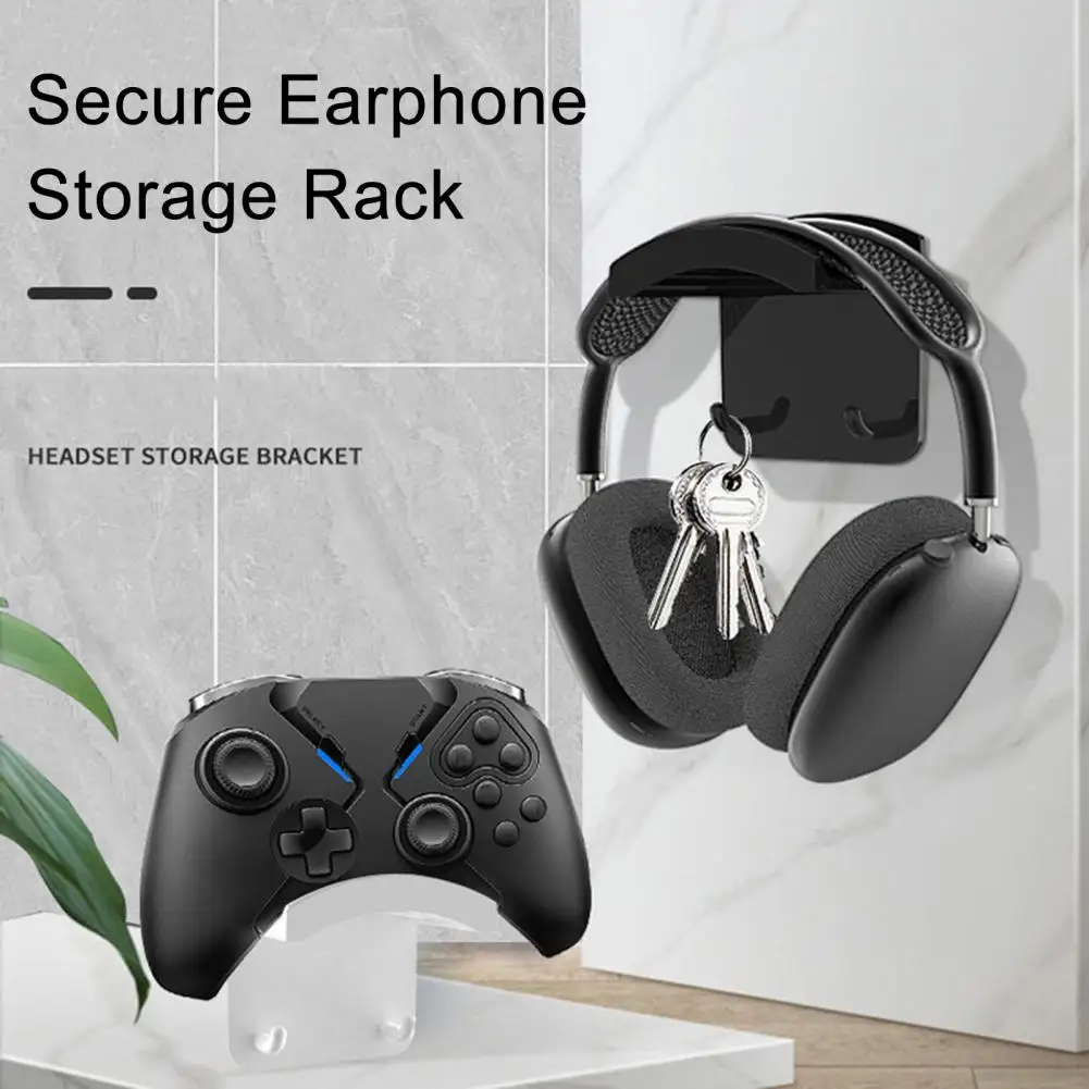 Headset Holder Wall-mounted Earphone Mount Anti-slip Punch-free Adjustable Storage Rack Headphone Stand Earphone Accessories
Headset Holder Wall-mounted Earphone Mount Anti-slip Punch-free Adjustable Storage Rack Headphone Stand Earphone Accessories
