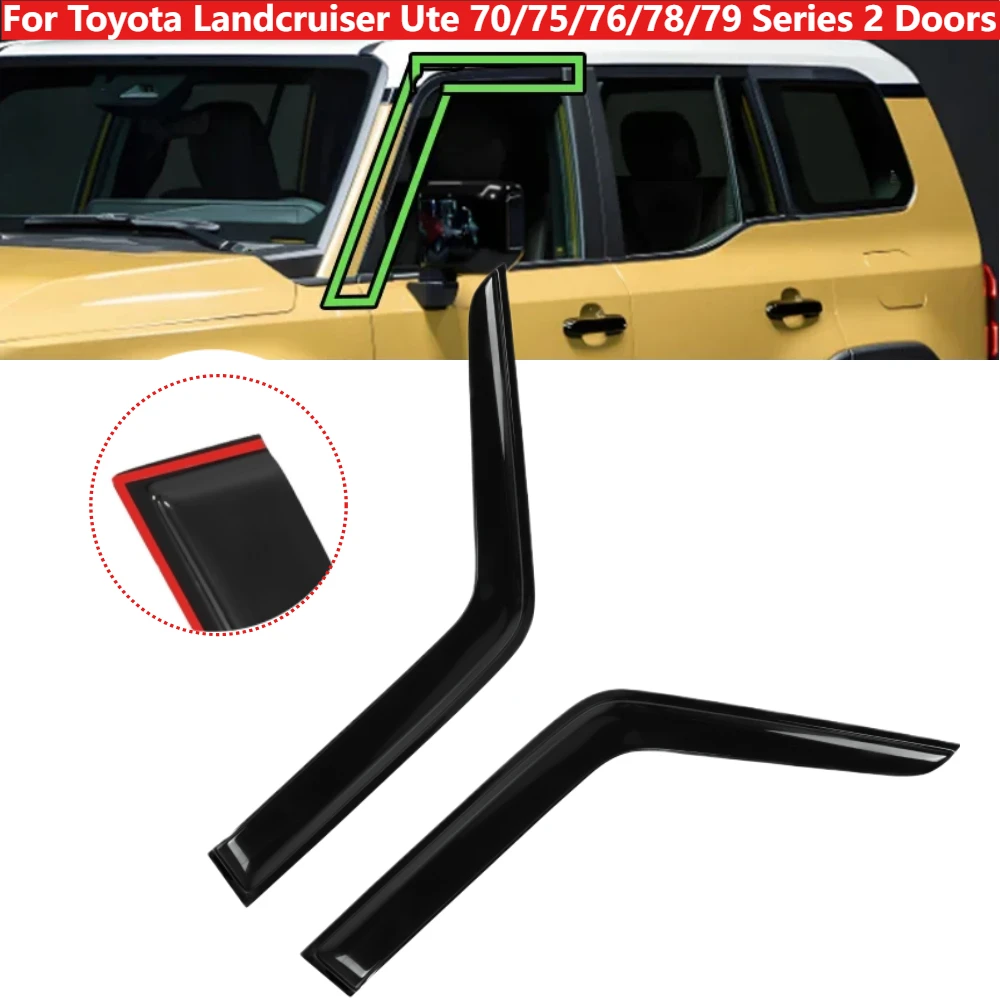 2Pcs/set Weathershields Window Visors Sunshields For Toyota Landcruiser Ute 70/75/76/78/79 Series 2 Doors
2Pcs/set Weathershields Window Visors Sunshields For Toyota Landcruiser Ute 70/75/76/78/79 Series 2 Doors