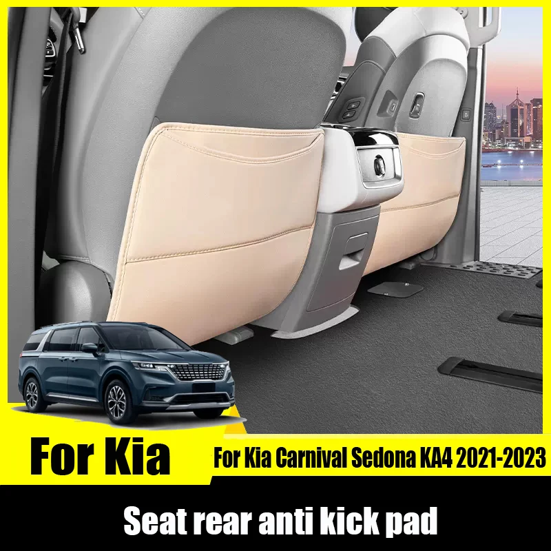Для Kia Carnival Sedona KA4 2021 2022 2023, кожаное сиденье, противоударная накладка на заднее сиденье со спинкой, сумка для хранения, автомобильный интерьер
Для Kia Carnival Sedona KA4 2021 2022 2023, кожаное сиденье, противоударная накладка на заднее сиденье со спинкой, сумка для хранения, автомобильный интерьер