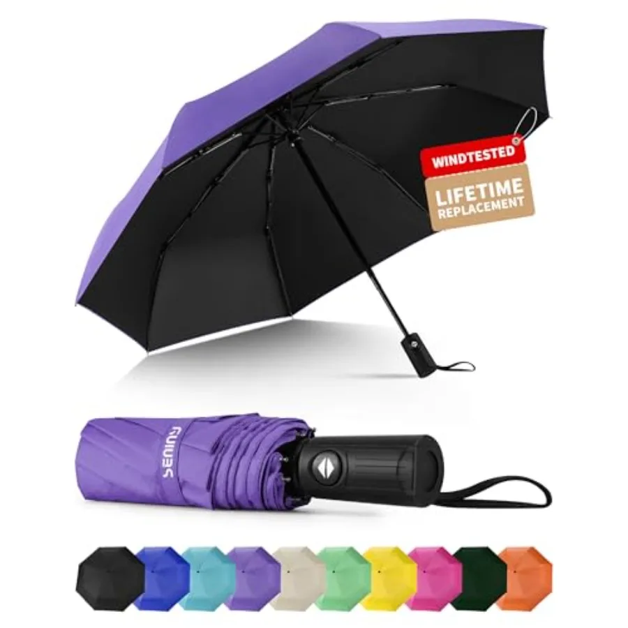 Windproof Travel Umbrella, Automatic Umbrellas for Rain, Portable and Compact Umbrellas for Backpack, Strong UV for Protection,
Windproof Travel Umbrella, Automatic Umbrellas for Rain, Portable and Compact Umbrellas for Backpack, Strong UV for Protection,