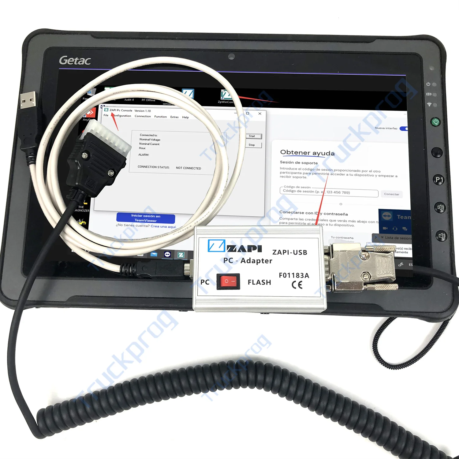For ZAPI-USB F01183A diagnostic tool (COM port) Diagnostic software controller parameter adjustment PC- Adaptor Getac tablet
For ZAPI-USB F01183A diagnostic tool (COM port) Diagnostic software controller parameter adjustment PC- Adaptor Getac tablet