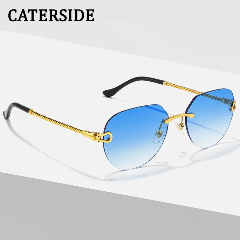 2023 Luxury Brand Design Sunglasses Women Men Rimless Fashion Vintage Gradient Lens Sun Glasses Shades Summer Traveling Eyewear
2023 Luxury Brand Design Sunglasses Women Men Rimless Fashion Vintage Gradient Lens Sun Glasses Shades Summer Traveling Eyewear