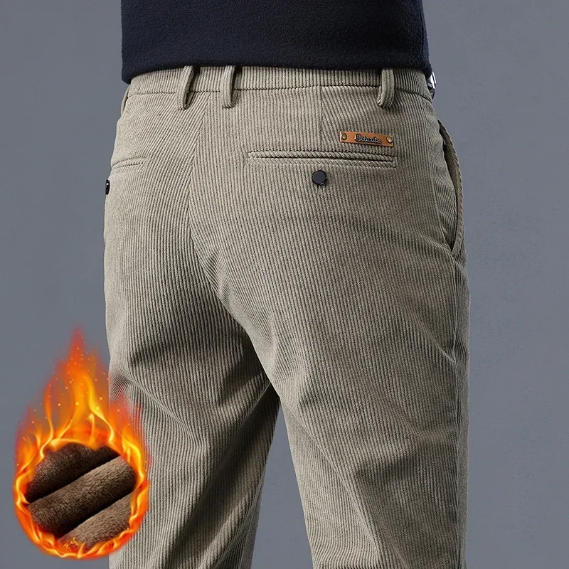 Thick Stretch Men's Corduroy Fleece Pants Fashion Business Casual Warm Chenille Male Brand Trousers Winter Thermal Pants
Thick Stretch Men's Corduroy Fleece Pants Fashion Business Casual Warm Chenille Male Brand Trousers Winter Thermal Pants