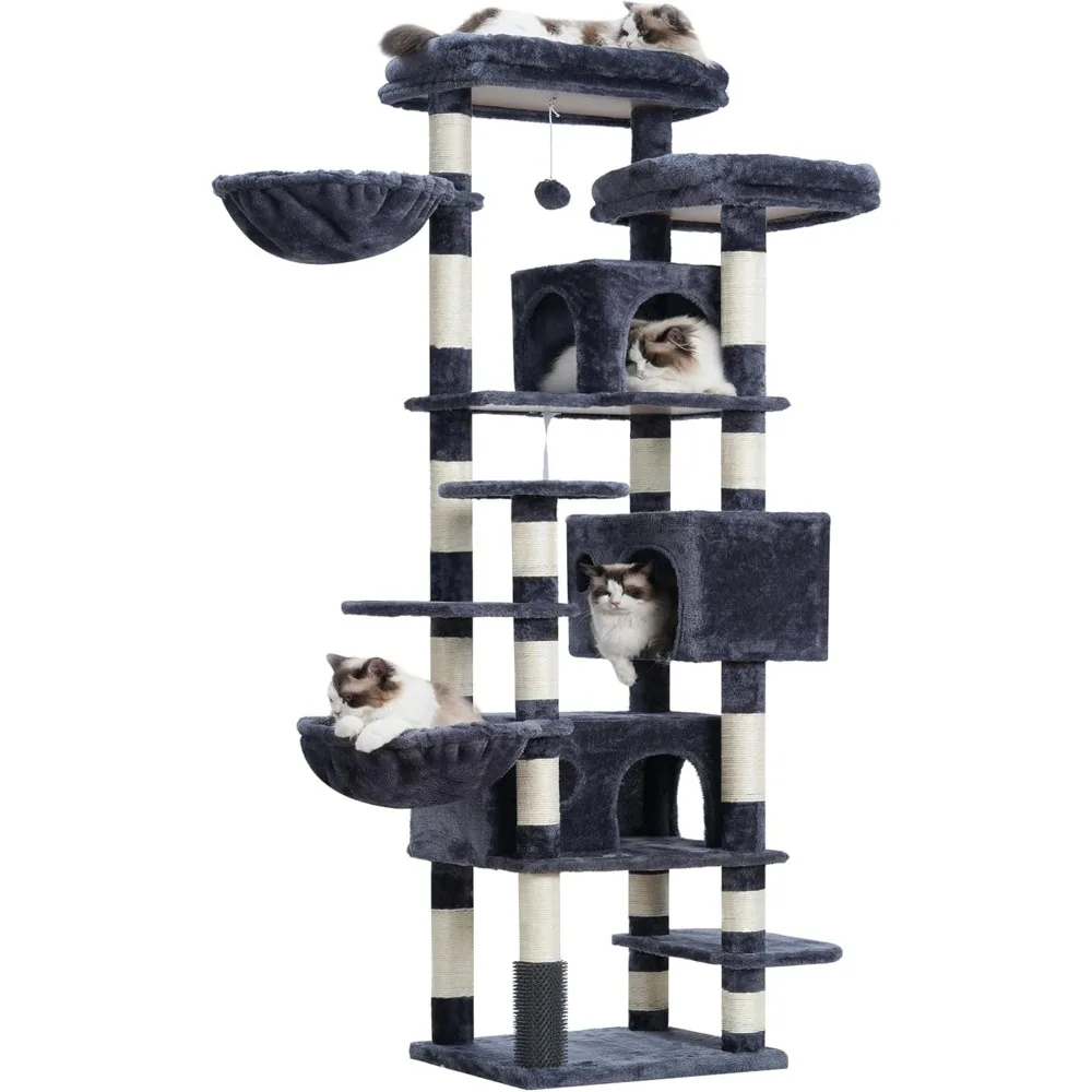 Hey-brother Cat Tree, 74 inches Multi-Level XL Large Cat Tower for Indoor Cats with Three Cat Condos, Two Large Top Decks and Ca
Hey-brother Cat Tree, 74 inches Multi-Level XL Large Cat Tower for Indoor Cats with Three Cat Condos, Two Large Top Decks and Ca
