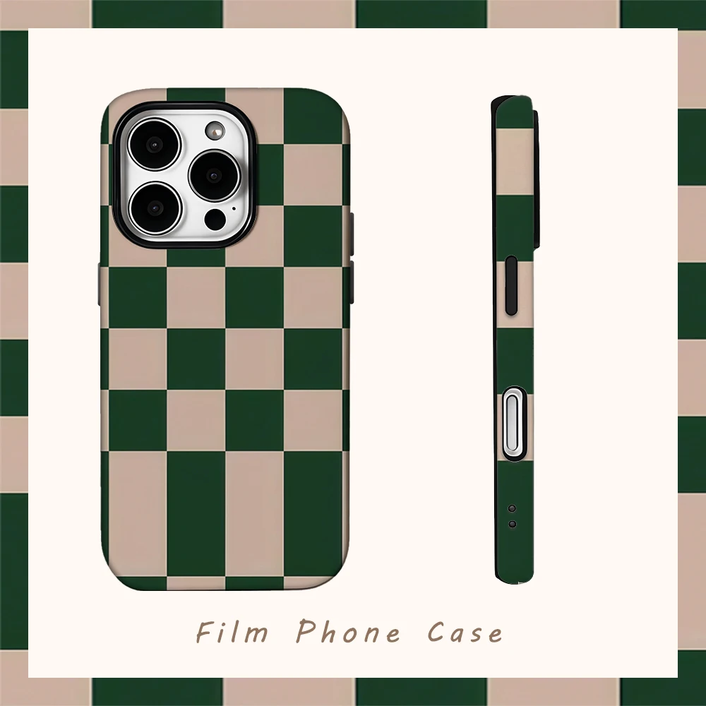 Green Checkerboard Phone Case for IPhone 16 15 14 13 12 11 X XS XR XSMAX 7 8 Pro Max Plus Double-layer Back Cover
Green Checkerboard Phone Case for IPhone 16 15 14 13 12 11 X XS XR XSMAX 7 8 Pro Max Plus Double-layer Back Cover