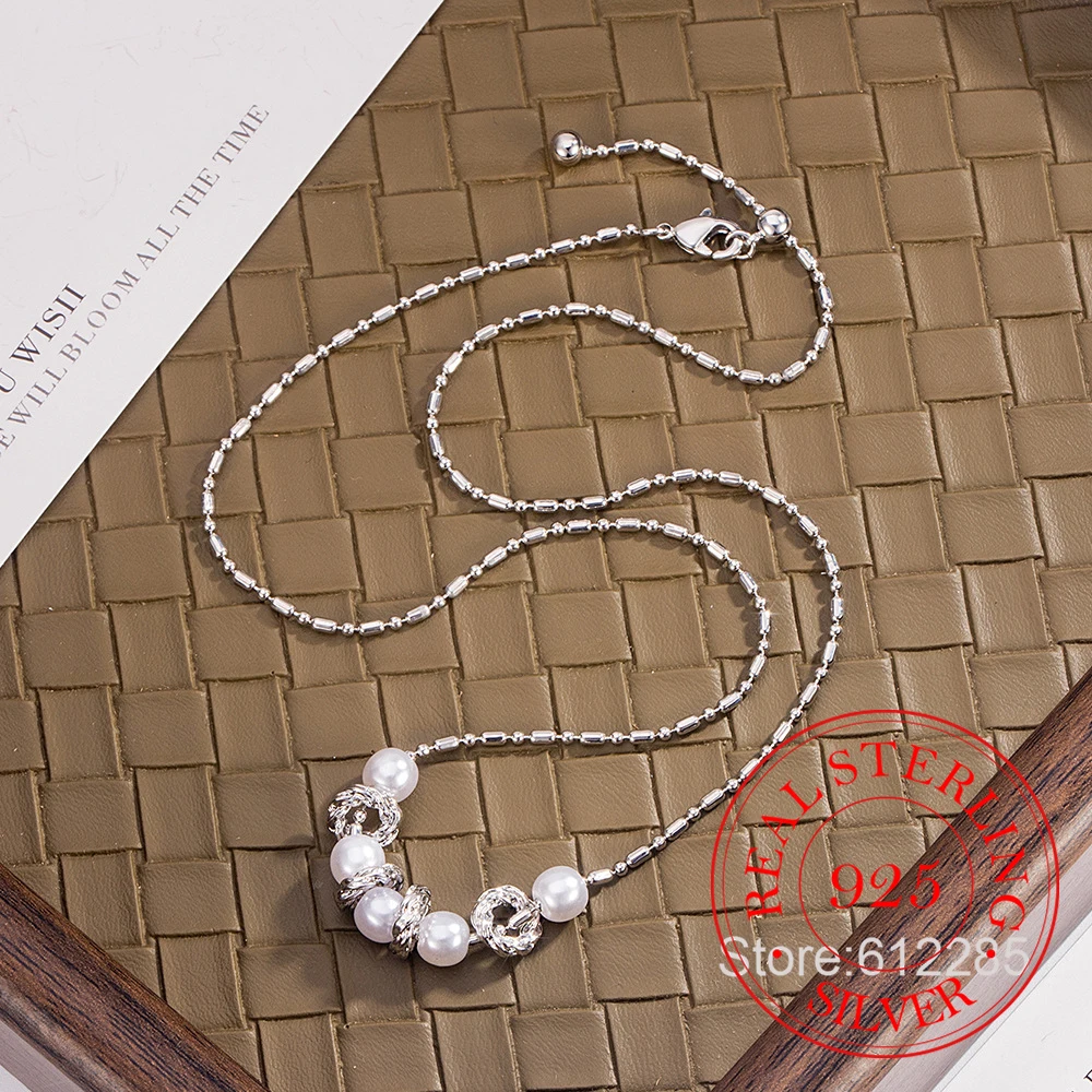 925 Sterling Silver Jewelry Luxury Crystal Circle Pearls Necklace Pendant for Women Wedding Party Jewelry For Girls Friend Gift
925 Sterling Silver Jewelry Luxury Crystal Circle Pearls Necklace Pendant for Women Wedding Party Jewelry For Girls Friend Gift