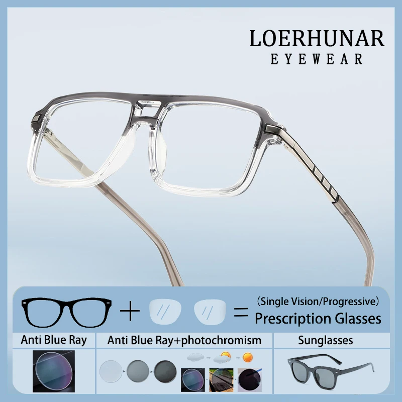 Oversized Double-beam Frame Prescription Glasses Reading Eyewear Men Optical Photochromic Anti Blue Light Near Sight Eyewear
Oversized Double-beam Frame Prescription Glasses Reading Eyewear Men Optical Photochromic Anti Blue Light Near Sight Eyewear
